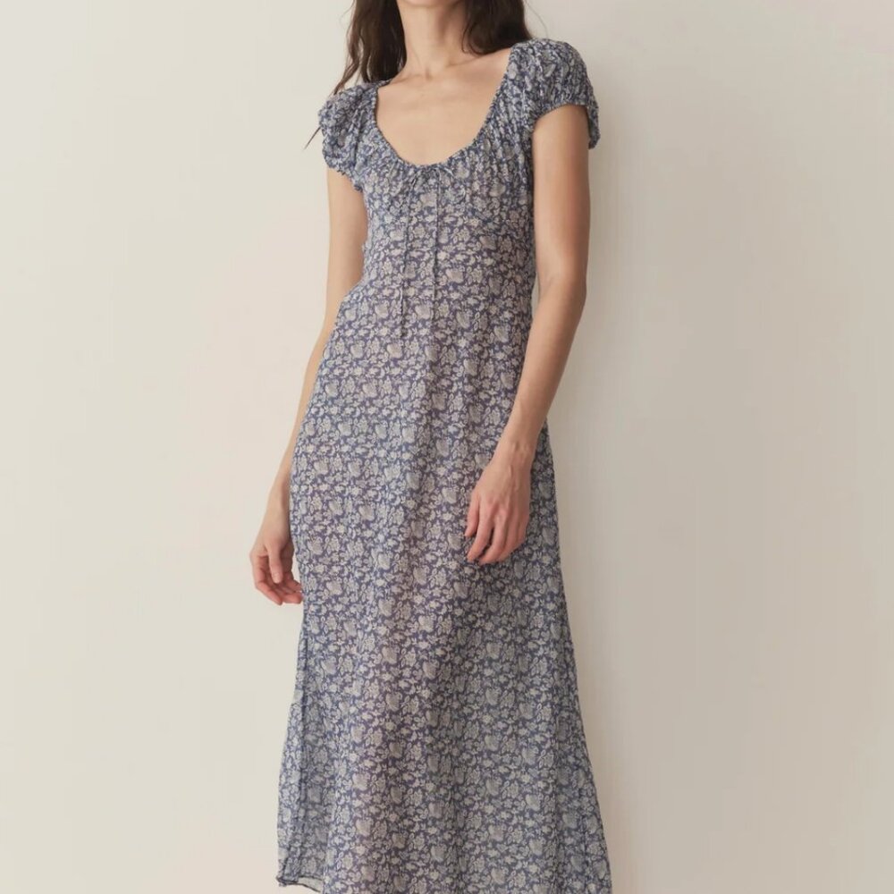 Doen Sofia Dress in Blue Porcelain Tea Floral